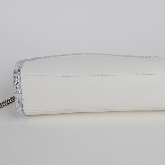 INC White Crossbody w/Silver Handle and Chain - NWT - Picture 3 of 5